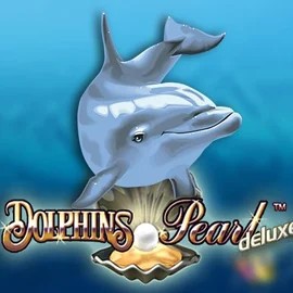 Dolphins Pearl Deluxe slot logo by Novomatic at GramsBet Casino